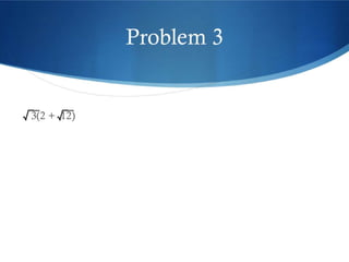 Simplifying basic radical expressions 2