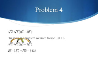 Simplifying basic radical expressions 2