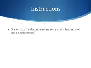 Simplifying basic radical expressions 2