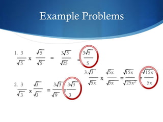 Simplifying basic radical expressions 2