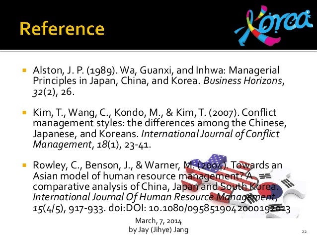 wa guanxi and inhwa managerial principles References: alston, j p (1989) wa, guanxi, and inhwa: managerial principles in japan, china, and korea business horizons, 32(2), 26-31 alston, j p (2005). wa guanxi and inhwa managerial principles References: alston, j p (1989) wa, guanxi, and inhwa: managerial principles in japan, china, and korea business horizons, 32(2), 26-31 alston, j p (2005).