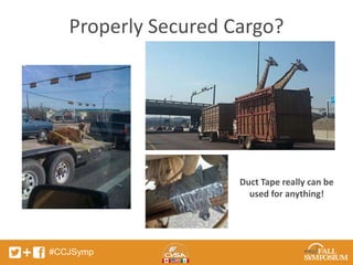 Properly Secured Cargo? 
#CCJSymp 
Duct Tape really can be 
used for anything! 
 