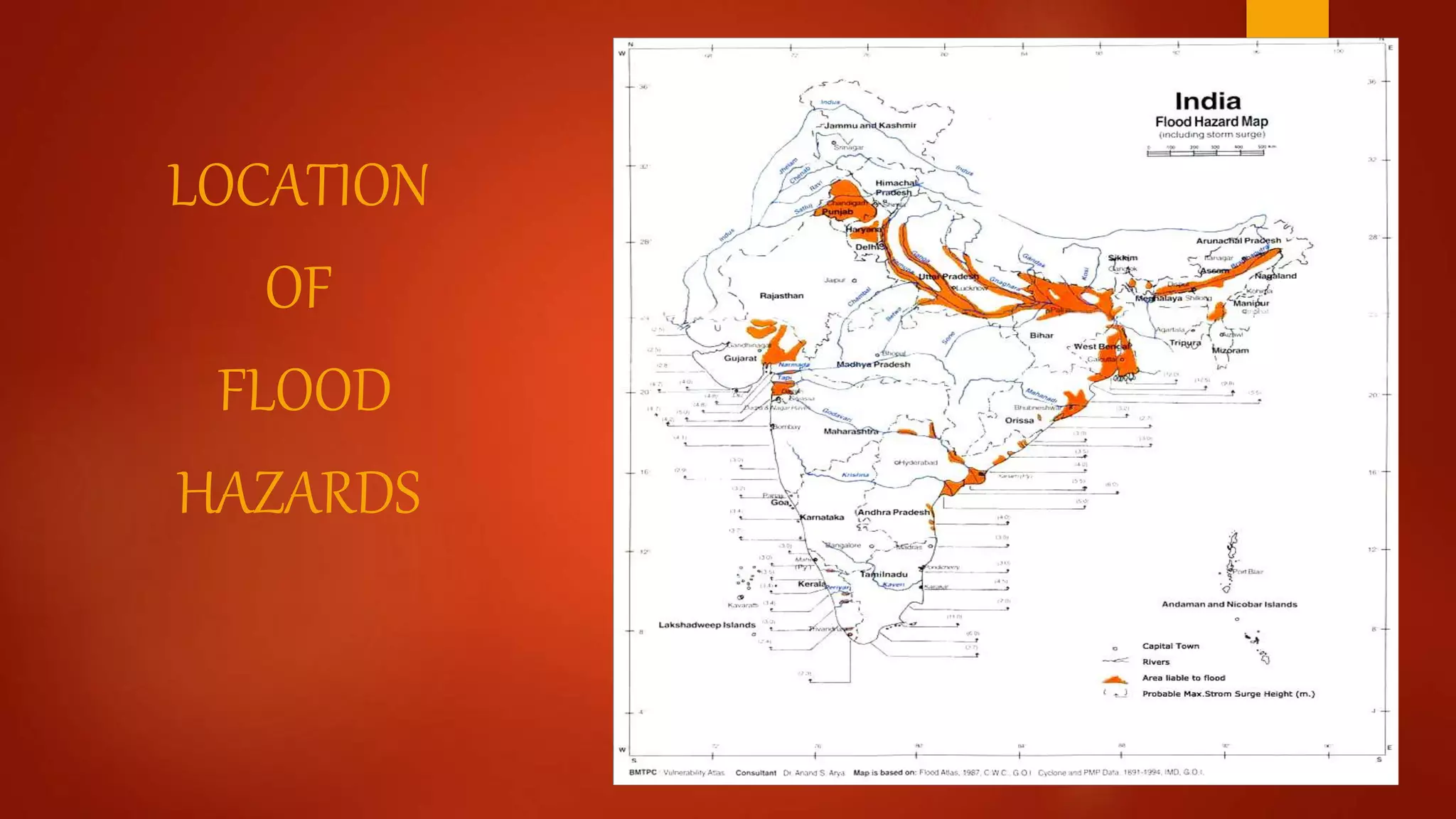 LOCATION
OF
FLOOD
HAZARDS
 