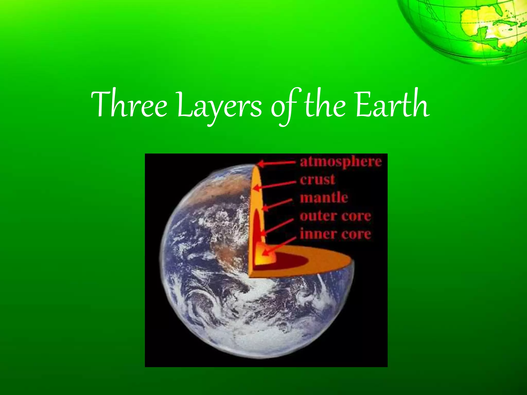 Three Layers of the Earth
 