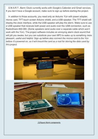 Smart Alarm Clock with Farm Innovations | DOCX