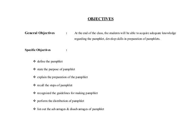 making a phamplet