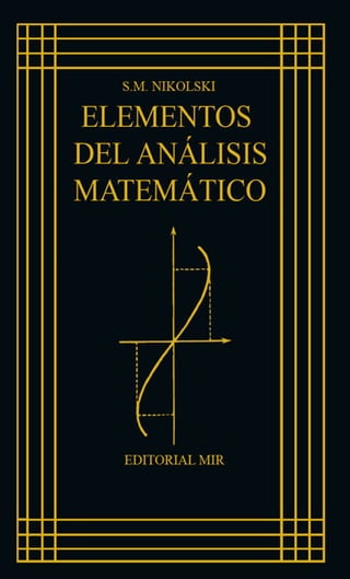 S.m. nikolski elementos del análisis matemático-editorial mir (1984)