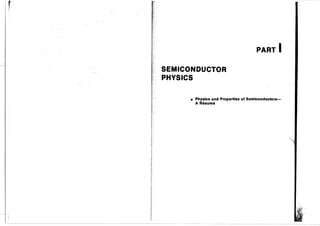 Physics of semiconductor devices S. M. Sze Kwok K. NG Second Edition | PDF