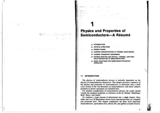 Physics of semiconductor devices S. M. Sze Kwok K. NG Second Edition | PDF