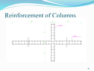 46
Reinforcement of Columns
 