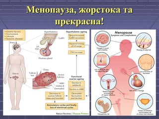 Менопауза, жорстока таМенопауза, жорстока та
прекрасна!прекрасна!
 