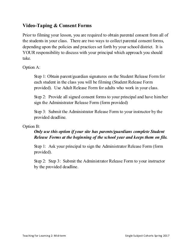parental release form for photos