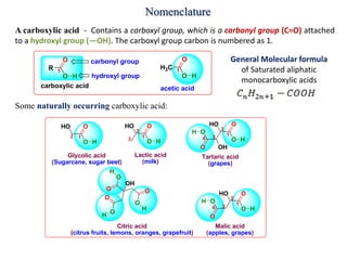 S.y. carboxylic acid | PPTX