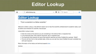 Editor Lookup
 