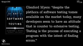 Software Testing Pitfalls