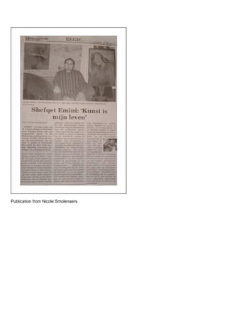 Publication from Nicole Smolenaers
 