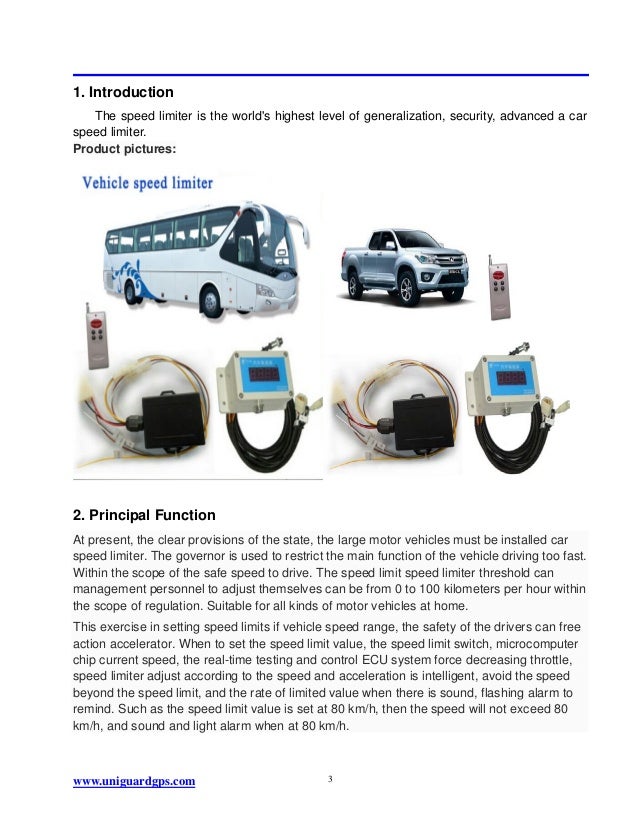 S1A Electronic Pedal Speed Limiter