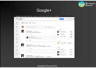 Google+




Developers Summit 2012
 