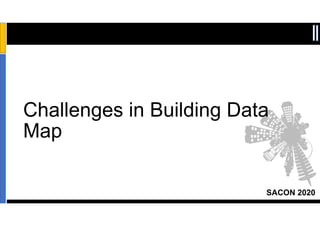 SACON 2020
Sensitivity: Internal & Restricted
Challenges in Building Data
Map
 