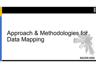 SACON 2020
Sensitivity: Internal & Restricted
Approach & Methodologies for
Data Mapping
 