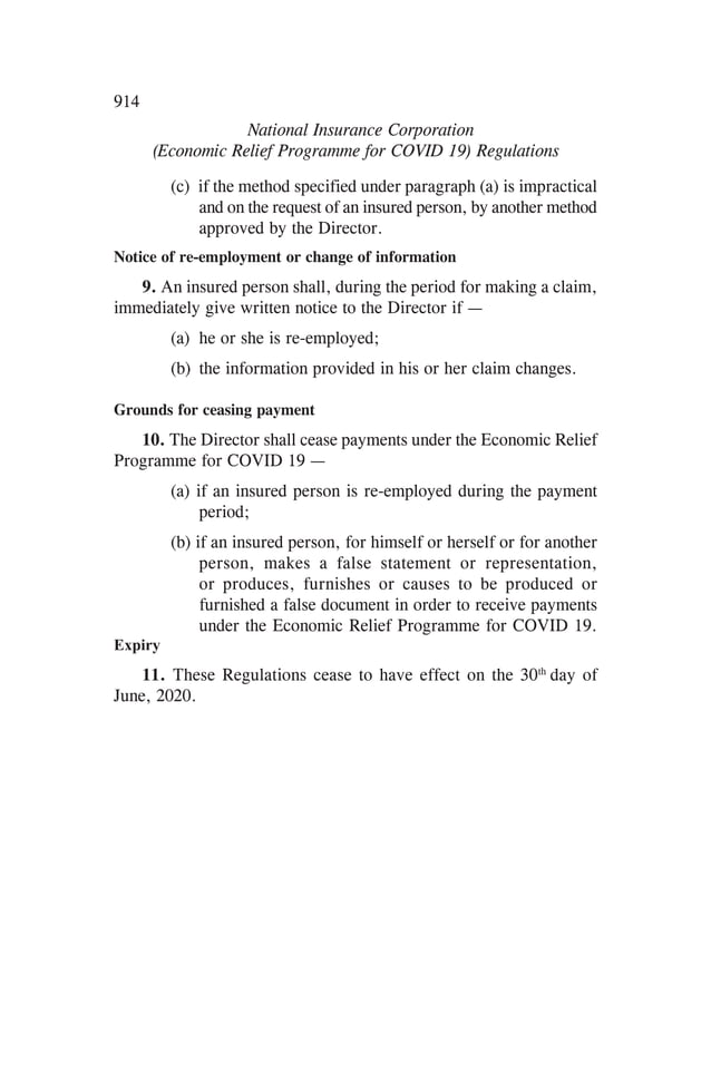 Statutory Instrument 64 of 2020 PDF