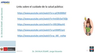 06/09/2021
47
Links sobre el cuidado de la salud pública:
https://www.youtube.com/watch?v=v-pC9hD00bY
https://www.youtube.com/watch?v=hmSDr2wT3Qk
https://www.youtube.com/watch?v=5fECBlbyshE
https://www.youtube.com/watch?v=yrtXWfCJynI
https://www.youtube.com/watch?v=p_44l_-nvHw
 
