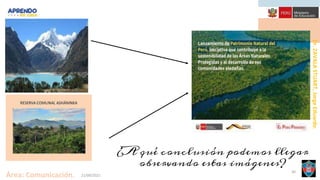 Dr.
ZAVALA
STUART,
Jorge
Eduardo.
Área: Comunicación. 21/09/2021
30
¿A qué conclusión podemos llegar
observando estas imágenes?
 