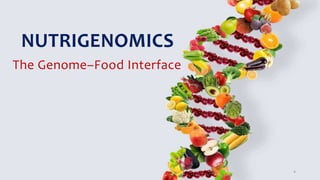 NUTRIGENOMICS
The Genome–Food Interface
4
 