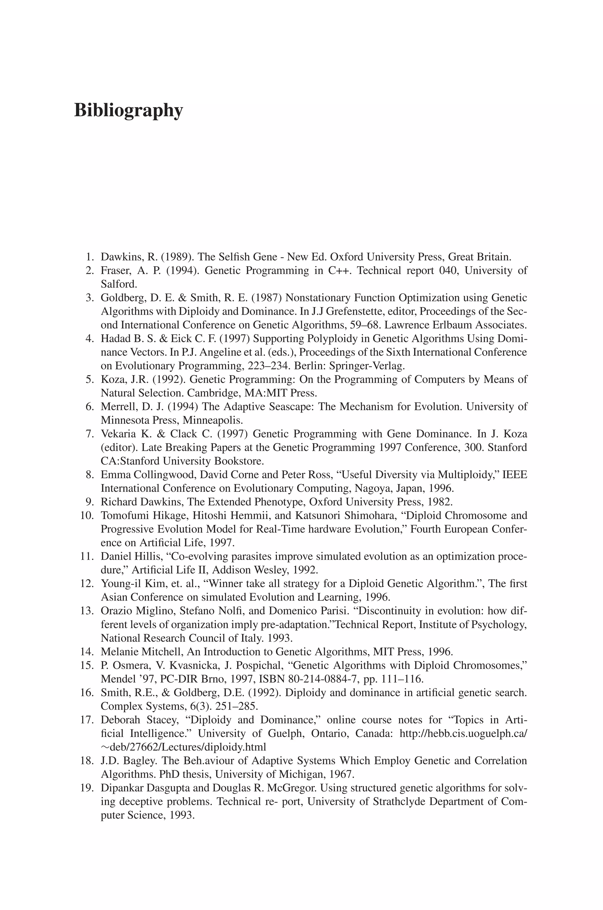 11.3 Ant Colony Optimization 423
• Vehicle Routing Problem, the objective is to find minimum cost vehicle routes
such that:
(a) Every customer is visited exactly once by exactly one vehicle;
(b) For every vehicle the total demand does not exceed the vehicle capacity;
(c) The total tour length of each vehicle does not exceed a given limit;
(d) Every vehicle starts and ends its tour at the same position.
• Shortest Common Super sequence Problem, where—given a set of strings over
an alphabet—a string of minimal length that is a super sequence of each string
of the given set has to be found (a super sequence S of string A can be obtained
from A by inserting zero or more characters in A).
• Graph-Coloring Problem, which is the problem of finding a coloring of a graph
so that the number of colors used is minimal.
• Sequential Ordering Problem, which consists of finding a minimum weight
Hamiltonian path 2 on a directed graph with weights on the arcs and on the nodes,
subject to precedent constraints among the nodes.
• Connection-Oriented Network Routing, where all packets of the same session
follow the same path selected by a preliminary setup phase.
• Connectionless Network Routing where data packets of the same session can
follow different paths (Internet-type networks).
Table 11.2 gives an overall view for the application areas of ant colony optimization
and researchers who performed it.
Table 11.2 Applications of ACO algorithms
 