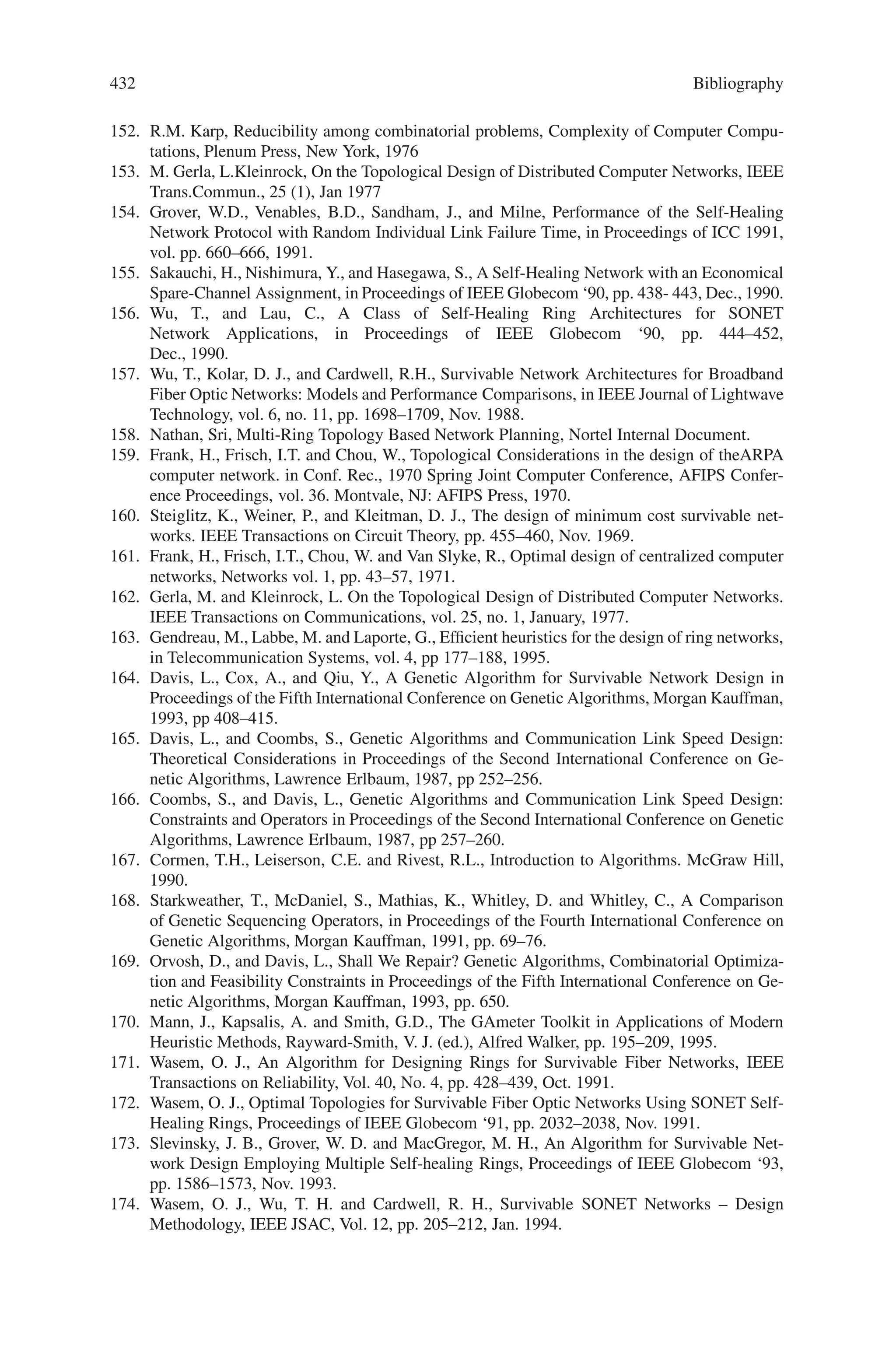 430 Bibliography
104. R.R. Yager, Constrained OWA aggregation, Fuzzy Sets and Systems, 81(1996) 89–101.
105. H.-J.Zimmermann, Methods and applications of fuzzy mathematical programming, in:
R.R.Yager and L.A.Zadeh eds., An Introduction to Fuzzy Logic Applications in Intelligent
Systems, Kluwer Academic Publisher, Boston, 1992 97–120.
106. D. Dubois and H. Prade, Ranking fuzzy numbers in the setting of possibility theory. Inform.
Sci. 30, (1983) 183 - 224.
107. D. Dubois and H. Prade, Possibility Theory: An Approach to Computerized Processing of
Uncertainty. Plenum Press, New York - London, 1988.
108. M. Inuiguchi, H. Ichihashi and Y. Kume, Some properties of extended fuzzy preference rela-
tions using modalities. Inform. Sci. 61, (1992) 187 - 209.
109. M. Inuiguchi and M. Sakawa, Possible and necessary optimality tests in possibilistic linear
programming problems, Fuzzy Sets and Systems 67 (1994), 29–46.
110. M. Inuiguchi, J. Ramik, T. Tanino and M. Vlach, Satisficing solutions and duality in interval
and fuzzy linear programming. Fuzzy Sets and Systems 135 (2003), 151–177.
111. M. Inuiguchi, Enumeration of all possibly optimal vertices with possible optimality degreesin
linear programming problems with a possibilistic objective function, Fuzzy Optimization and
Decision Making, 3, (2004), 311–326.
112. J. Ramik and M. Vlach, Generalized Concavity in Fuzzy Optimization and Decision Analy-
sis. Kluwer Acad. Publ., Dordrecht - Boston - London, 2002.
113. J. Ramik, Duality in Fuzzy Linear Programming: Some New Concepts and Results. Fuzzy
Optimization and Decision Making, Vol.4, (2005), 25–39.
114. Francisco Herrera, Luis Magdalena, Introduction: Genetic Fuzzy Systems, International
Journal Of Intelligent Systems, Vol. 13, 887–890 1998.
115. David Shaw, John Miles and Alex Gray, Genetic Programming within Civil Engineering,
Organisation of the Adaptive Computing in Design and Manufacture 2004 Conference. April
20–22, 2004, Engineers House, Clifton, Bristol, UK., pp.
116. Koza J.R.,Genetic Programming: On the programming of computers by means of natural
selection, Cambridge MA: MIT Press, ISBN 0-262-11170-5, 1992.
117. Banzhaf W et al, Genetic Programming- An introduction (On the automatic evolution of
computer programs and its applications), Morgan Kaufmann Publishers, ISBN 1-55860-510-
X, 1998.
118. Montana D.J, “Strongly typed genetic programming”, Evolutionary computation, 3(2), 1995,
pp199–230.
119. Radcliffe N.J and Surry P.D, “Formal memetic algorithms”, Lecutre Notes in Computer Sci-
ence 865, 1994.
120. Ashour A.F et al, “Empirical modelling of shear strength of RC deep beams by genetic
programming”, Computers and Structures, Pergamon, 81 (2003), pp331–338.
121. Hong YS and Bhamidimarri R, “Evolutionary self-organising modelling of a municipal
wastewater treatment plant”, Water Research, 37(2003), pp1199–1212.
122. Roberts S.C. and Howard D, “Detection of incidents on motorways in low flow high speed
conditions by genetic programming”, Cagnoni S et al (eds): EvoWorkshops 2002, LNCS
2279, Springer-Verlag, 2002, pp245–254.
123. Dorado J et al, “Prediction and modelling of the flow of a typical urban basin through genetic
programming”, Cagnoni S et al (eds): EvoWorkshops 2002, LNCS 2279, Springer-Verlag,
2002, pp190–201.
124. Howard D and Roberts SC, “The prediction of journey times on motorways using genetic
programming”, Cagnoni S et al (eds): EvoWorkshops 2002, LNCS 2279, Springer-Verlag,
2002, pp210–221.
125. Ishino Y and Jin Y, “Estimate design intent: a multiple genetic programming and multivariate
analysis based approach”, Advanced Engineering Infomatics, 16(2002), pp107–125.
126. Babovic V et al, “A data mining approach to modelling of water supply assets”, Urban Water,
4(2002), pp401–414.
127. Kojima F. et al, “Identification of crack profiles using genetic programming and
fuzzy inference”, Journal of Materials Processing Technology, Elsevier, 108 (2001),
pp263–267.
 