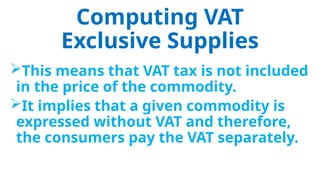 Price Not Include Vat the presentation is a mster class and using it | PPTX