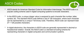 NUMBER SYSTEMS CODES AND LOGIC GATES For UG Students | PPTX