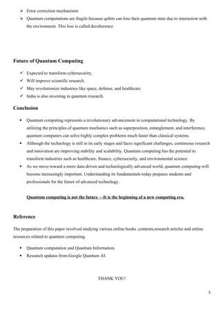 Quantum Computing: Revolutionizing Technology with Qubits and Quantum ...