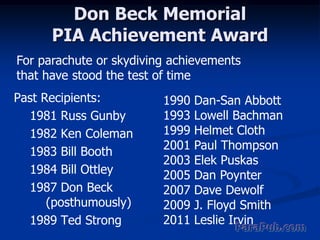 Parachuting Pioneer: Leslie Irvin. | PPTX