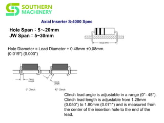 S 4000 axial inserter | PDF