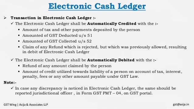 cash ledger