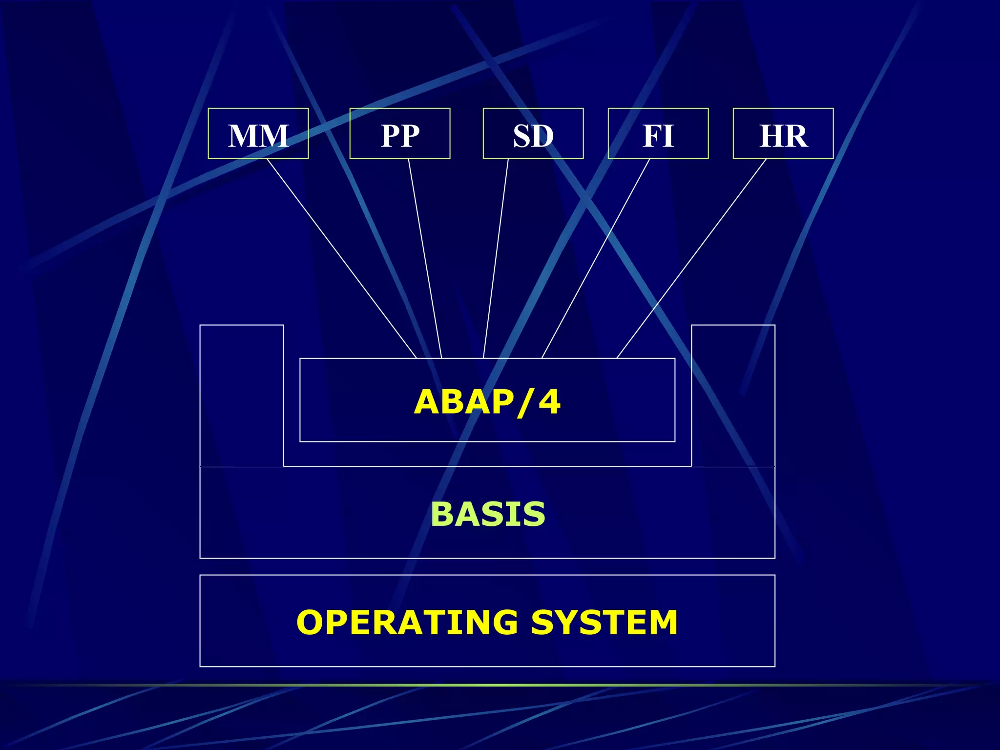 OPERATING SYSTEM BASIS ABAP/4 MM PP SD FI HR 