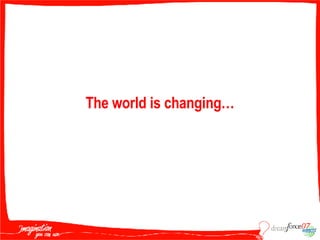 The world is changing… 