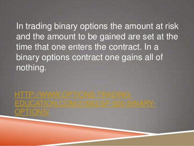 Binary options 500