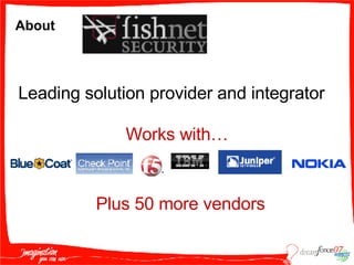 About Leading solution provider and integrator Plus 50 more vendors  Works with… 