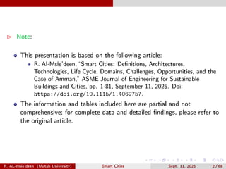 Smart Cities — A Systematic Literature Review | PDF