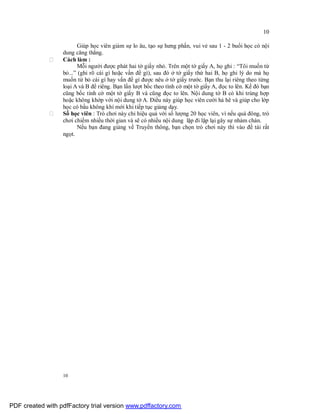 Sử dụng trò chơi trong tập huấn