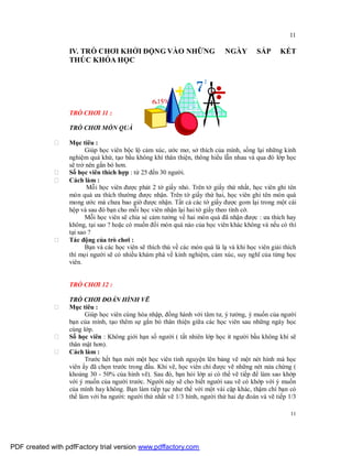 Sử dụng trò chơi trong tập huấn