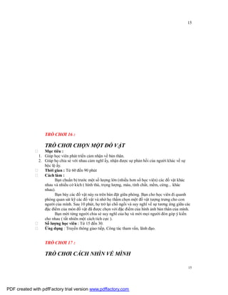 Sử dụng trò chơi trong tập huấn