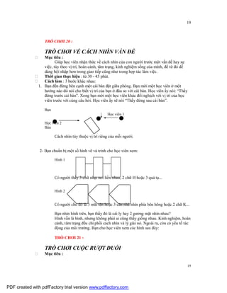 Sử dụng trò chơi trong tập huấn