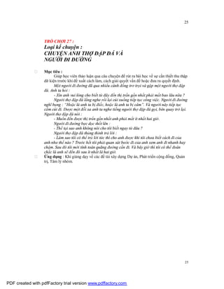 Sử dụng trò chơi trong tập huấn