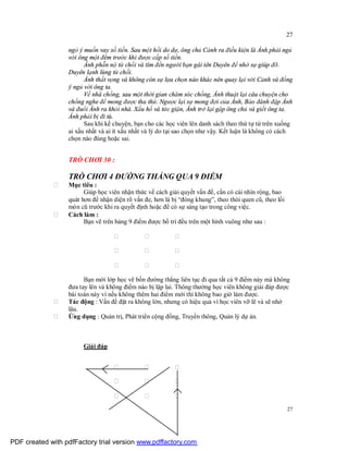 Sử dụng trò chơi trong tập huấn