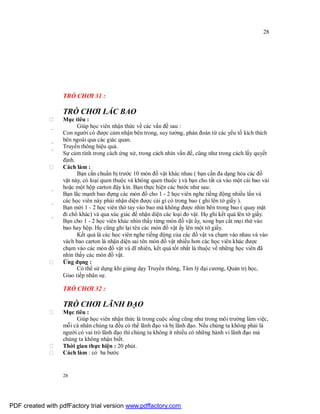 Sử dụng trò chơi trong tập huấn