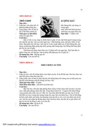 Sử dụng trò chơi trong tập huấn