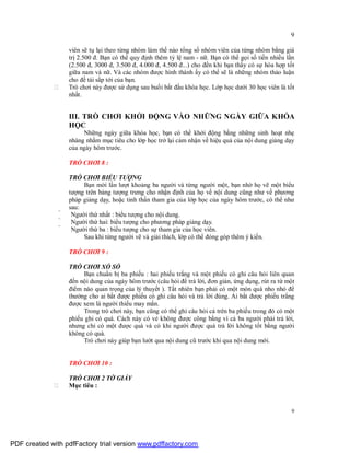 Sử dụng trò chơi trong tập huấn